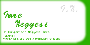 imre negyesi business card