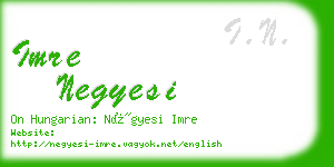 imre negyesi business card
